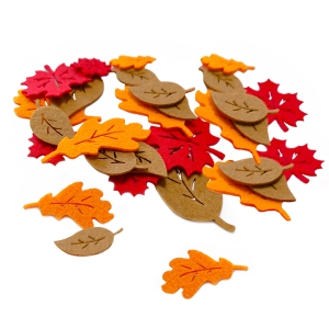ZESTAW LIŚCI JESIENNYCH MIX 36szt