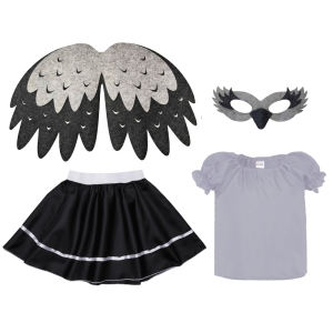 ZESTAW ŻURAW SZARO-CZARNY 98-110 4el