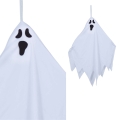 KUKŁA WISZĄCA DUCH ŚWIECĄCA BIAŁA 45cm