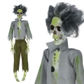 KUKŁA WISZĄCA SZKIELET ZOMBIE SZARO-ZIELONY 45cm