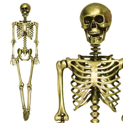 KUKŁA SZKIELET STAROZŁOTY 90cm