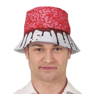 CZAPKA MÓZG BIAŁO-CZERWONA