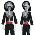 KUKŁA WISZĄCA SZKIELET MARIACHI CZARNY 40cm
