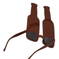 OKULARY BUTELKI WHISKY MAN BRĄZOWE