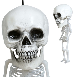 KUKŁA WISZĄCA MAŁY SZKIELET BIAŁY 15cm