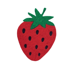 EMBLEMAT TRUSKAWKA FILCOWY CZERWONY 6,5x5cm