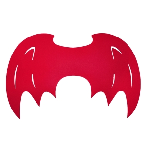 SKRZYDŁA DIABEŁKA FILCOWE CZERWONE 58x38cm