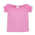 BLUZKA DZIEWCZYNKA PONGEE RÓŻOWA 116-128