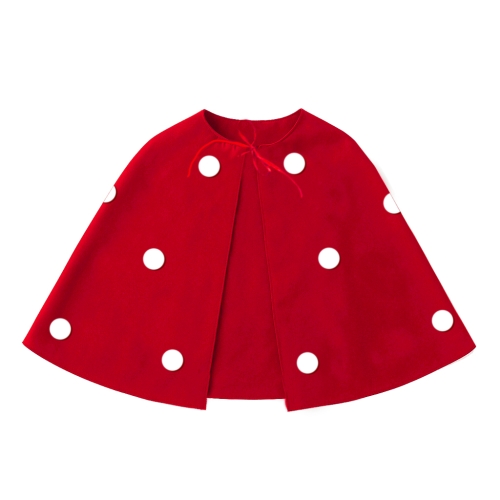 PELERYNA MUCHOMOR PONGEE CZERWONA M/L