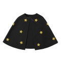 PELERYNA GWIAZDKI PONGEE CZARNA M/L