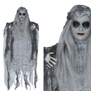 KUKŁA WISZĄCA MARTWA KOBIETA SZARA 50cm