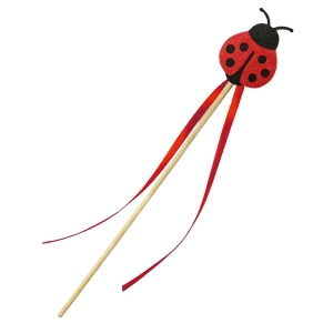 RÓŻDŻKA BIEDRONKA FILCOWA CZERWONA