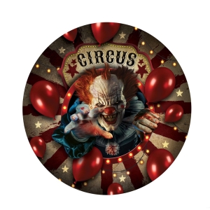 TALERZYKI PAPIEROWE CYRK STRASZNY KLAUN 23cm 6szt