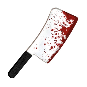 TASAK KUCHENNY ZAKRWAWIONY PLASTIK SZARO-CZERWONY 40cm