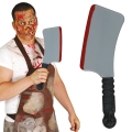 TASAK PLASTIKOWY ZAKRWAWIONY SZARY 33cm