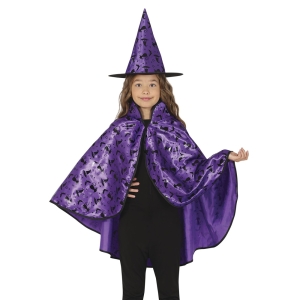 ZESTAW CZAROWNICA KOTY NIETOPERZE FIOLETOWY 2el