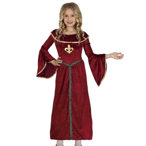 STRÓJ SUKIENKA ŚREDNIOWIECZNA DAMA CZERWONA 110-115