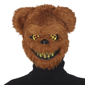 MASKA ZŁY NIEDŹWIEDŹ WŁOCHATA BRĄZOWA