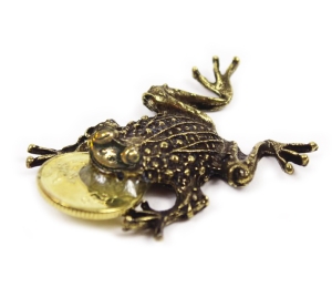 ŻABKA Z MONETĄ 1 GROSZ WIĘKSZA 1szt