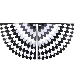 STRÓJ PELERYNA SROKA CZARNO-BIAŁA 50cm