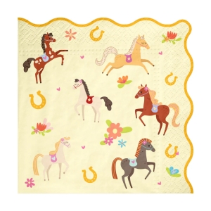 SERWETKI KONIKI BEŻOWE 10szt