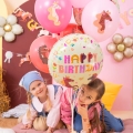 BALON PARTY PAL HAPPY BIRTHDAY KONIKI BEŻOWY 18'' 45cm