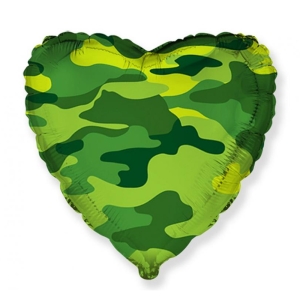 BALON SERCE MORO ZIELONY 18" 46cm