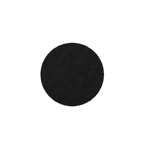 FRONT KÓŁKO KROPKA FILCOWA CZARNA 3x3cm