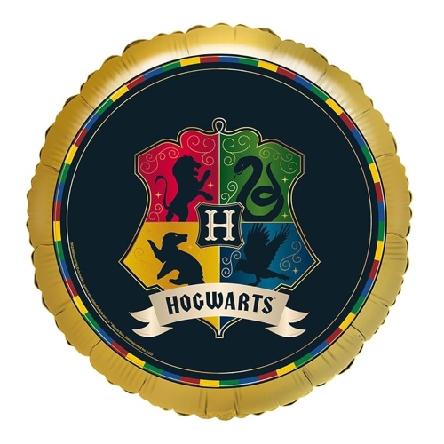 BALON ANAGRAM DOMY HOGWARTU CZARNO-ZŁOTY 18'' 46cm