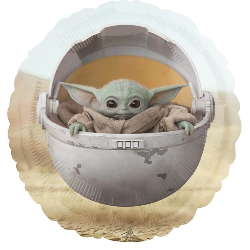 BALON ANAGRAM BABY YODA BEŻOWY 17'' 43cm
