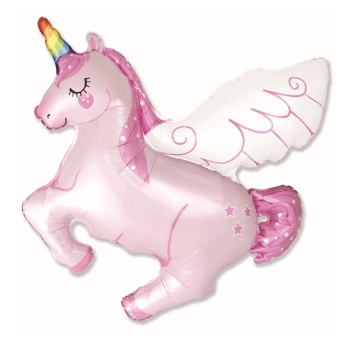 BALON FLEXMETAL JEDNOROŻEC RÓŻOWY 44" 113cm