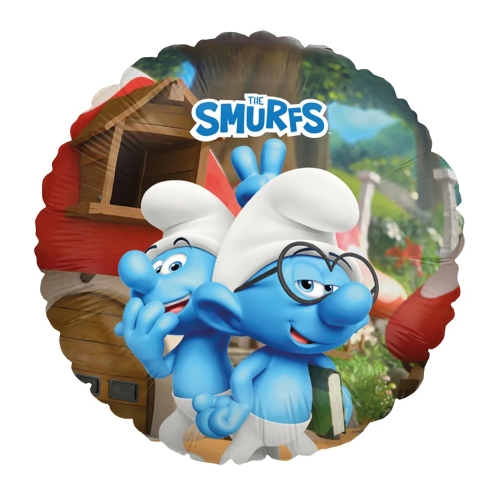 BALON PARTY FACTORY SMERFY WAŻNIAK OKRĄGŁY 18'' 46cm