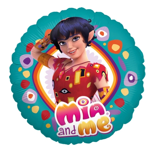 BALON PARTY FACTORY MIA I JA MO ORĄGŁY TURKUSOWY 18'' 46cm