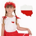 PRZYPINKA POLSKA FILCOWA BIAŁO-CZERWONA 6cm