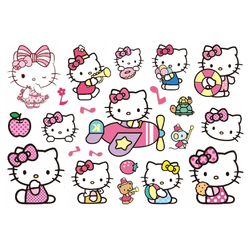 TATUAŻE ZMYWALNE HELLO KITTY MIX