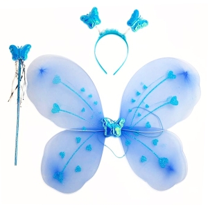 ZESTAW MOTYLEK BŁĘKITNY 3el