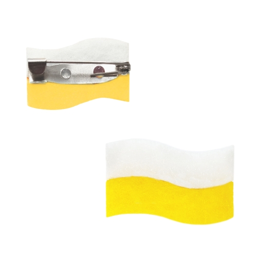 PRZYPINKA FLAGA PAPIESKA BIAŁO-ŻÓŁTA 2,5x1,5cm