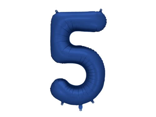 BALON CYFRA 5 GRANATOWY 34'' 86cm