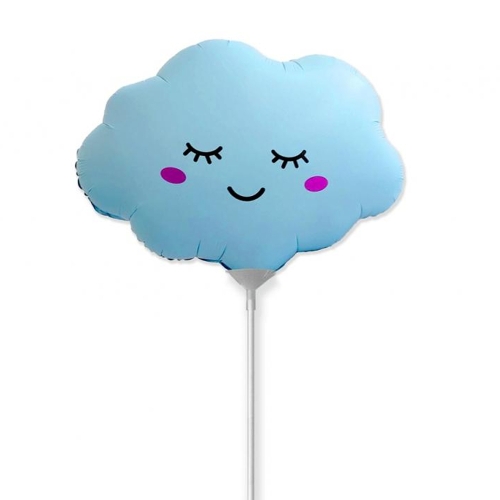 BALON FLEXMETAL CHMURKA RUMIEŃCE BŁĘKITNY 14" 36cm