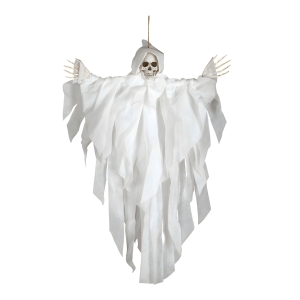 KUKŁA WISZĄCA SZKIELET BIAŁY 75cm