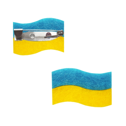 PRZYPINKA FLAGA UKRAINY NIEBIESKO-ŻÓŁTA 2,5x1,5cm