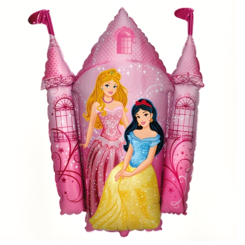 BALON FLEXMETAL PAŁAC KSIĘŻNICZEK RÓŻOWY 34" 87cm