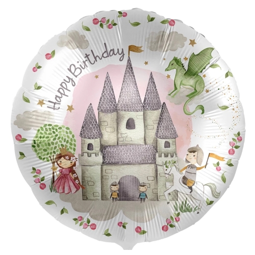 BALON PREMIOLOON HAPPY BIRTHDAY PAŁAC KSIĘŻNICZKI 17'' 43cm
