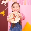 TALERZYKI PAPIEROWE KONIKI BEŻOWE 18cm 6szt