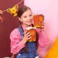 PUDEŁKA NA POPCORN KONIKI PODKOWY BRĄZOWE 6szt