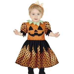 STRÓJ SUKIENKA DYNIA GROSZKI POMARAŃCZOWA 89-93