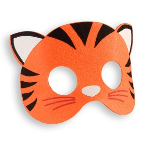 MASKA TYGRYS FILCOWA POMARAŃCZOWA