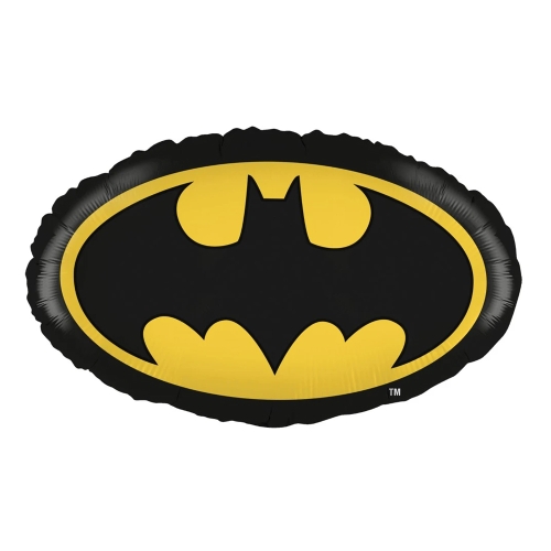BALON PARTY FACTORY ZNAK BATMAN CZARNO-ŻÓŁTY 18'' 45cm