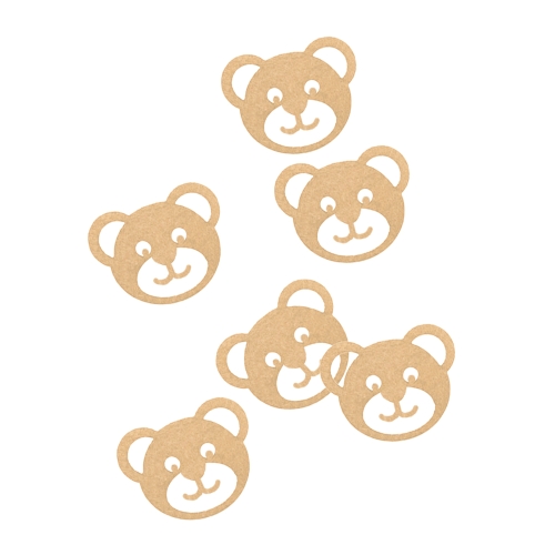 ZESTAW MISIE FILCOWE BEŻOWE 6szt