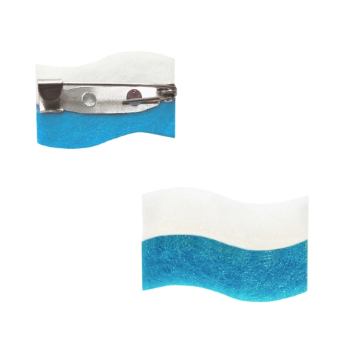 PRZYPINKA FLAGA MARYJNA BIAŁO-NIEBIESKA 2,5x1,5cm